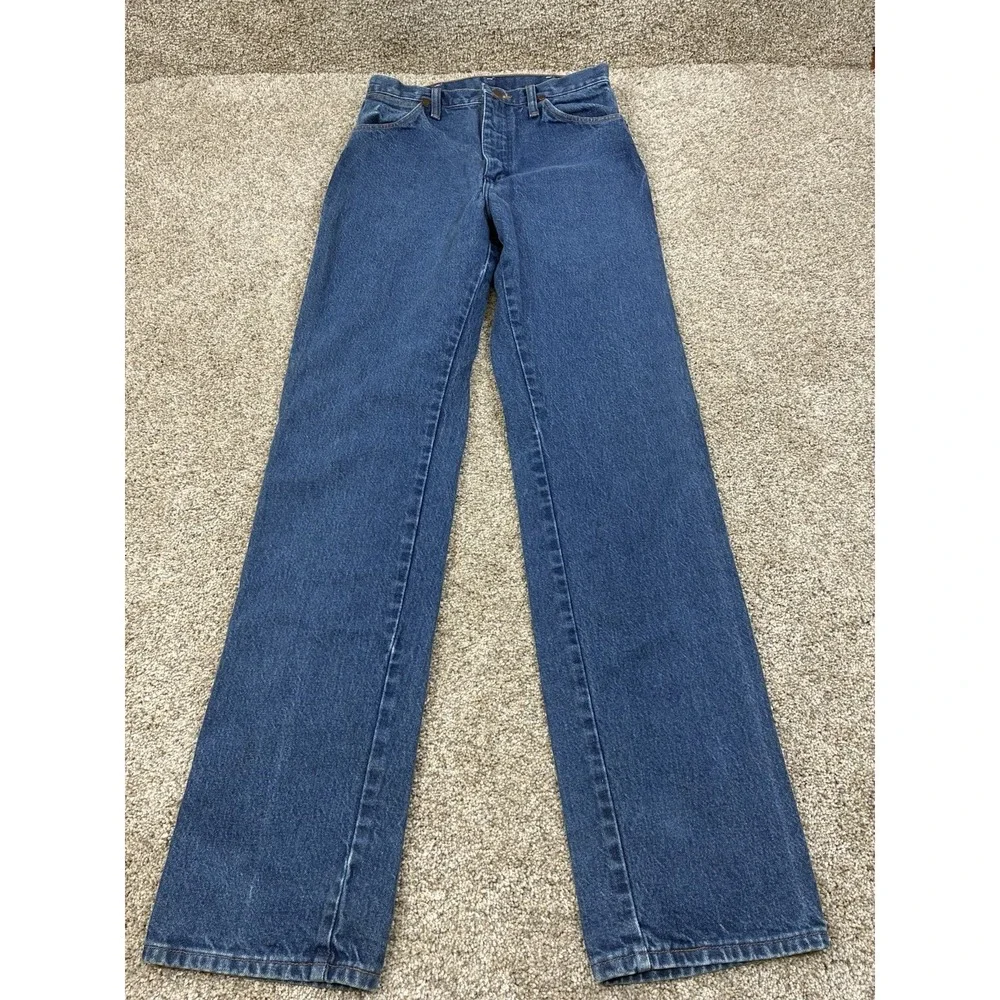 Vintage Women's Wrangler 14MWZG High Rise Slim Fit USA Jeans Sz 9x34 #0393